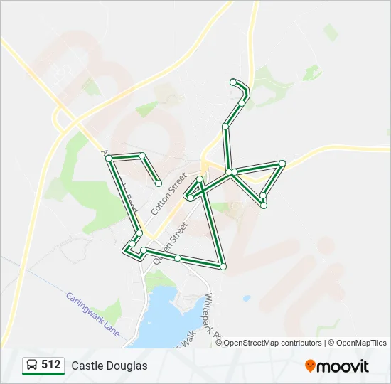 512 Bus Line Map