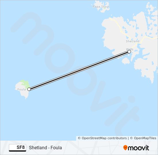 SF8 ferry Line Map