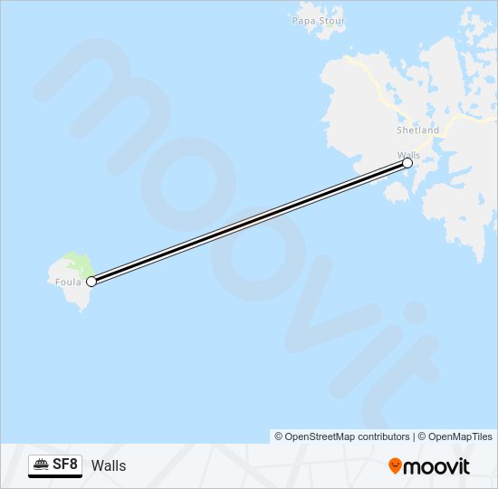 SF8 Ferry Line Map