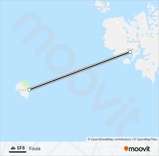 SF8 Ferry Line Map