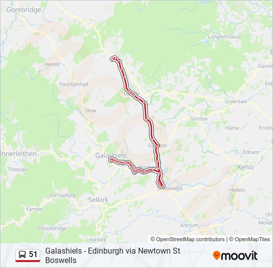 51 Route: Schedules, Stops & Maps - Oxton (Updated)