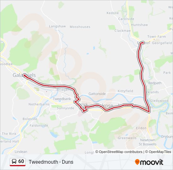 60 Bus Line Map