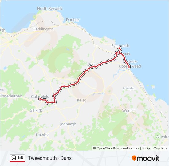 60 bus Line Map