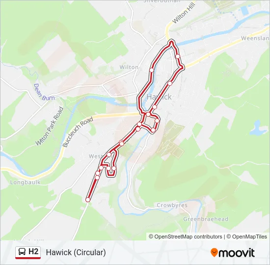 H2 Bus Line Map