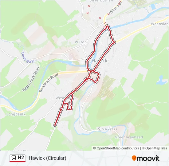H2 Bus Line Map