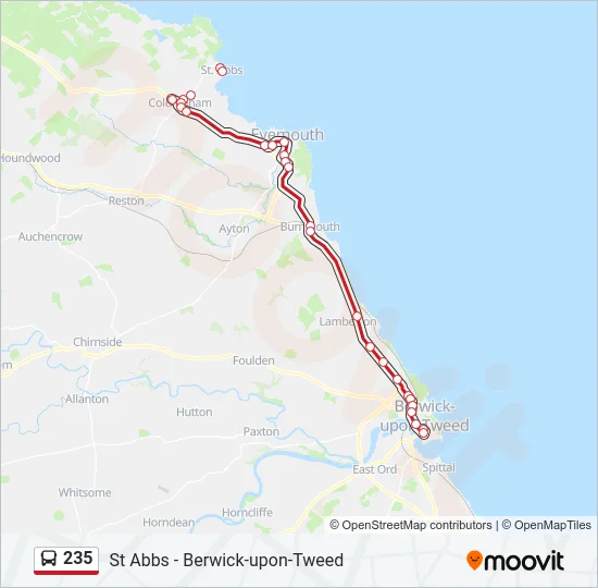 235 Bus Line Map