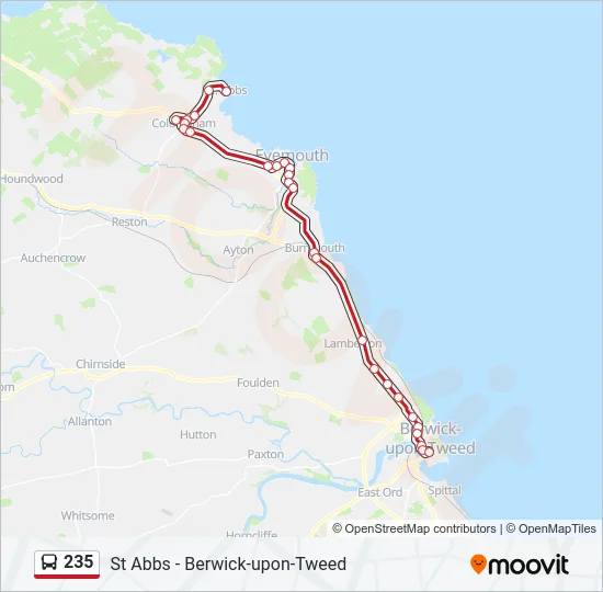 235 Bus Line Map