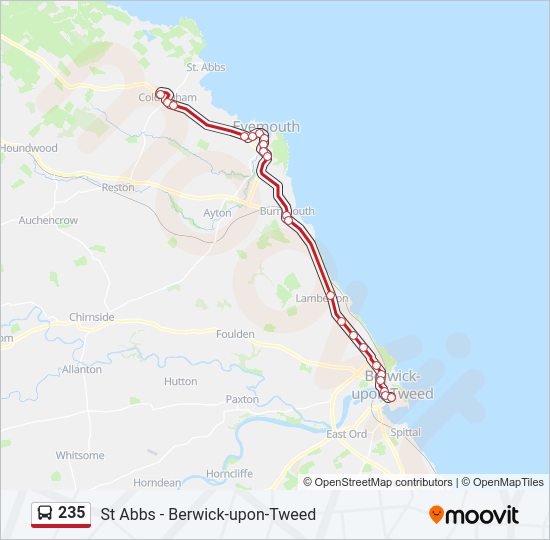235 Bus Line Map
