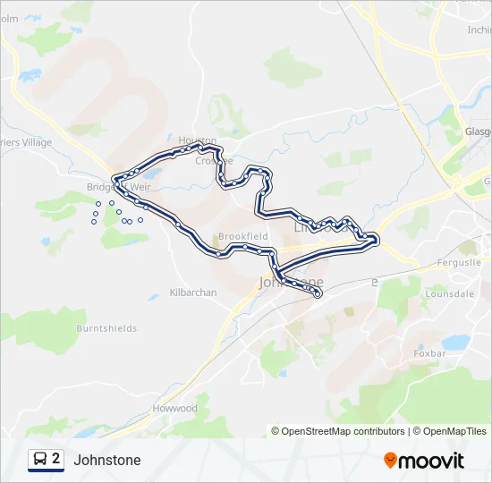 2 Bus Line Map