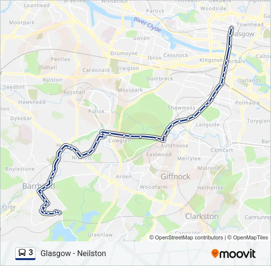 3 Bus Line Map
