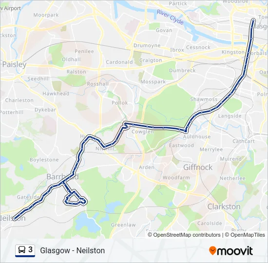 3 Bus Line Map