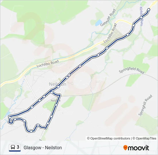 3 Bus Line Map
