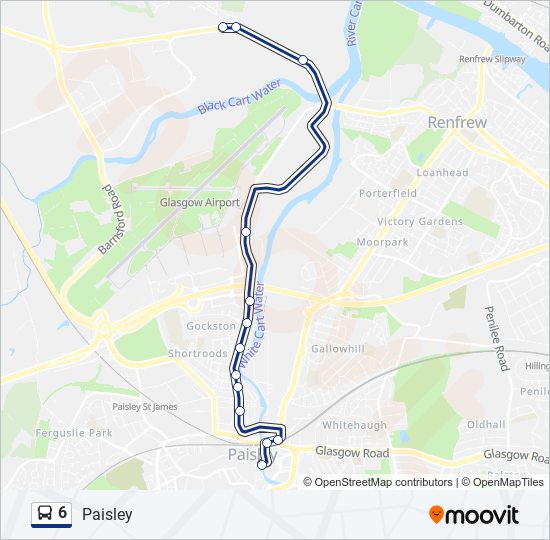 6 bus Line Map