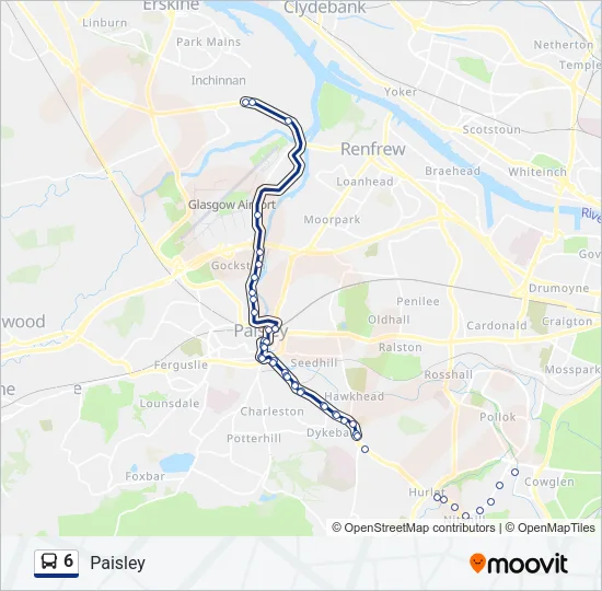 6 Bus Line Map