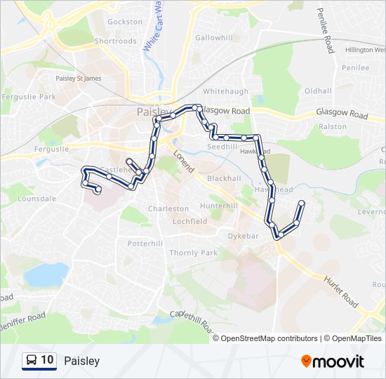 10 Bus Line Map