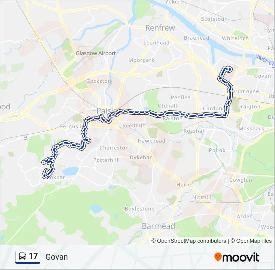17 Bus Line Map