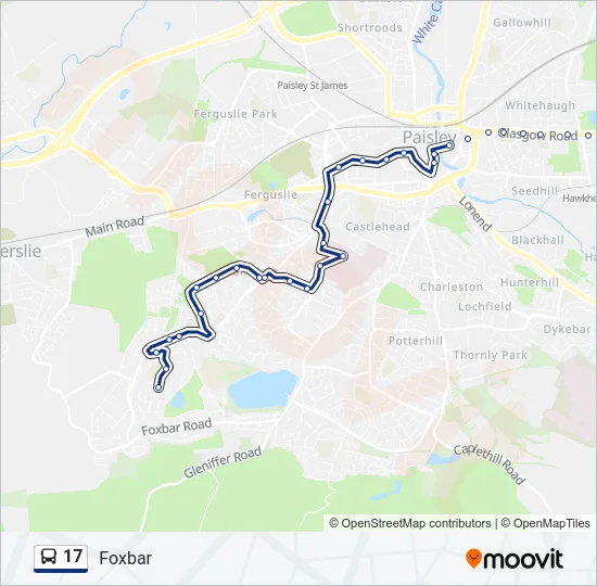 17 Bus Line Map
