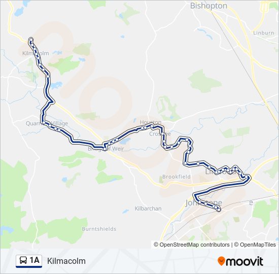 1A bus Line Map