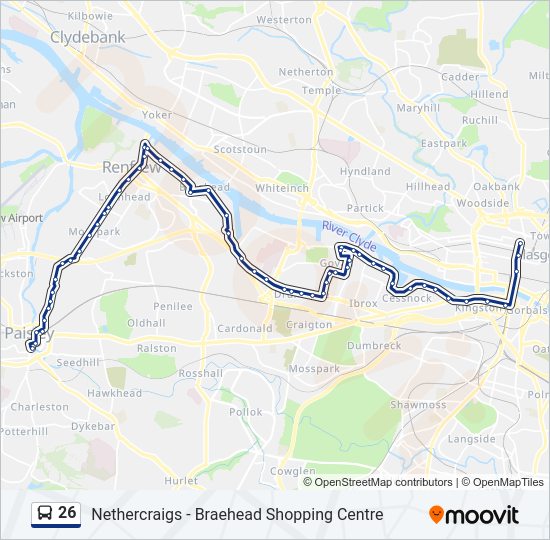 26 Bus Line Map