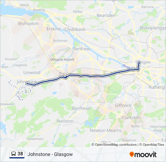 38 Bus Line Map