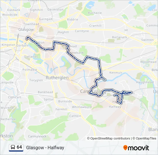 64 Bus Line Map