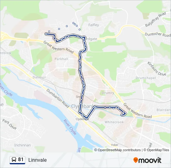 81 Bus Line Map
