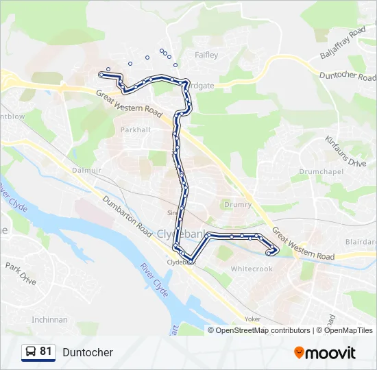 81 Bus Line Map
