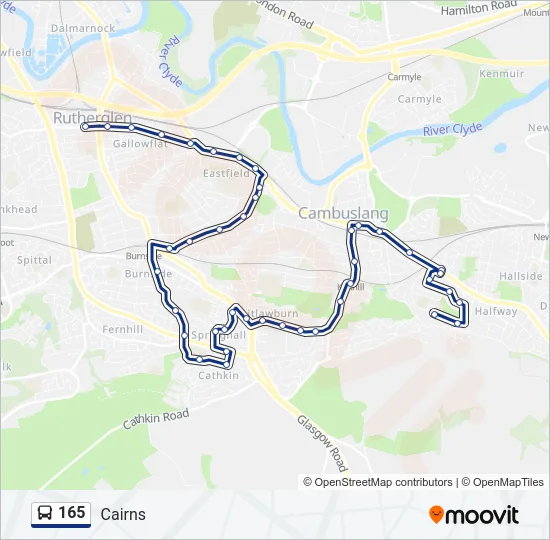 165 Bus Line Map