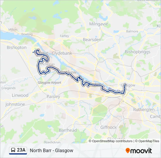 23A Bus Line Map