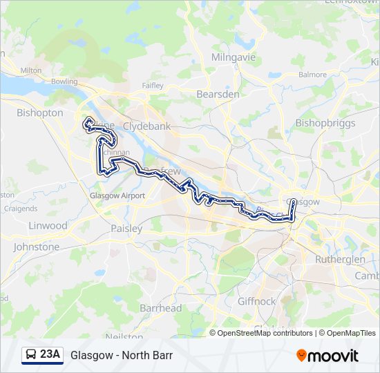 23A Bus Line Map