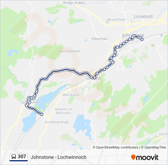 307 Route Schedules, Stops & Maps Lochwinnoch (Updated)