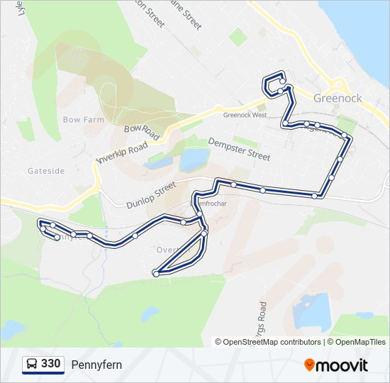 330 Bus Line Map
