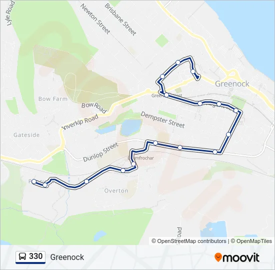 330 Bus Line Map