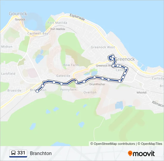 331 Bus Line Map