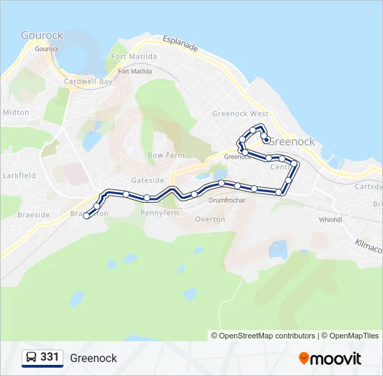 331 Bus Line Map