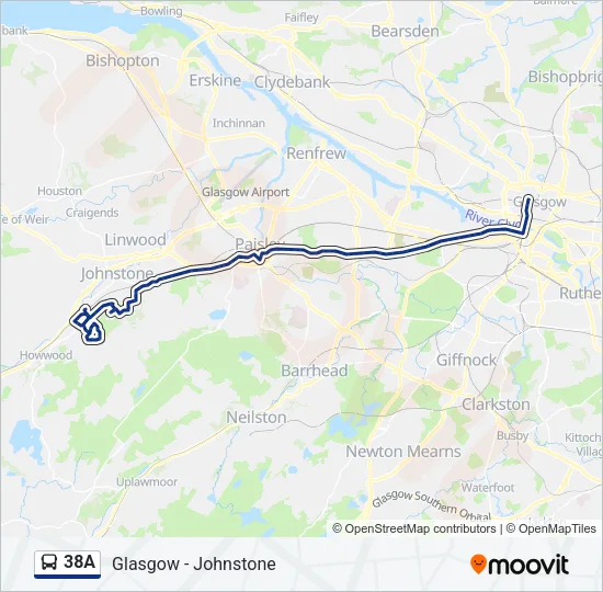 38A Bus Line Map