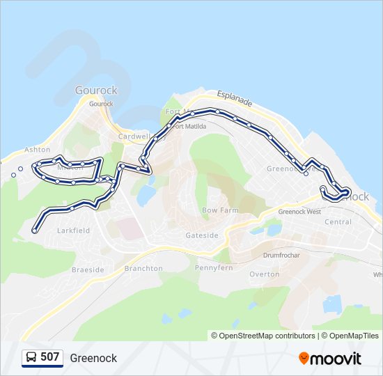 507 Bus Line Map