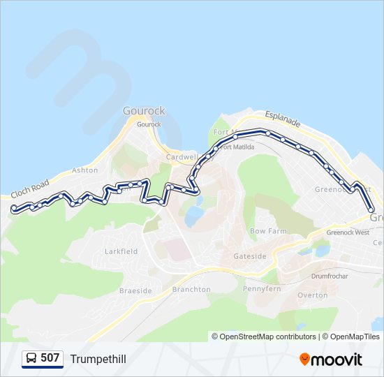 507 Bus Line Map