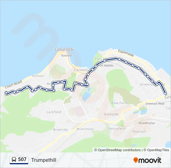 507 Bus Line Map