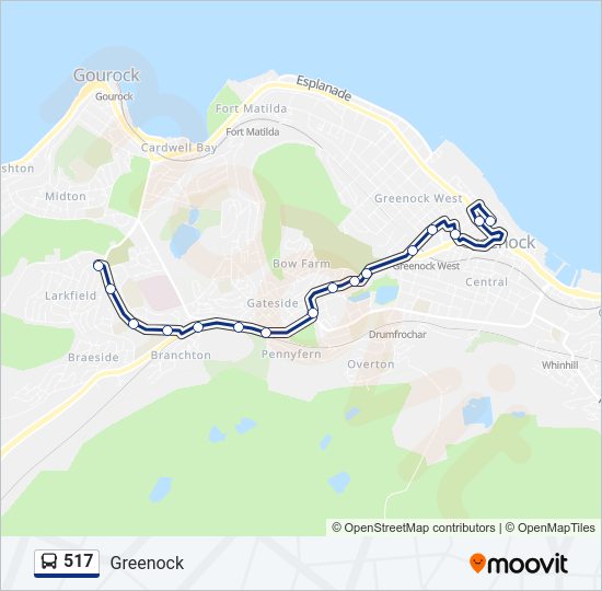 517 Bus Line Map