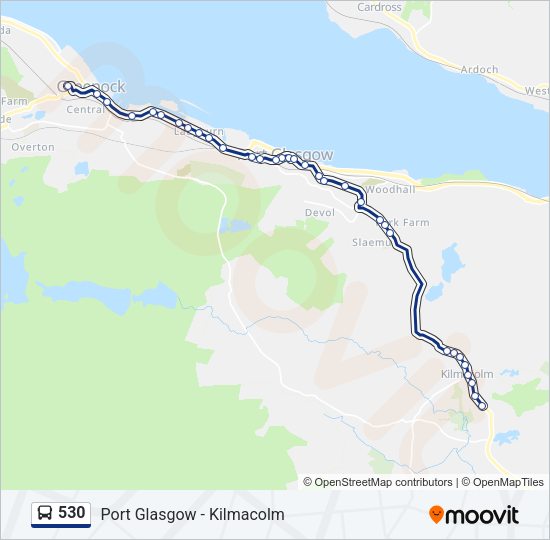 530 Bus Line Map