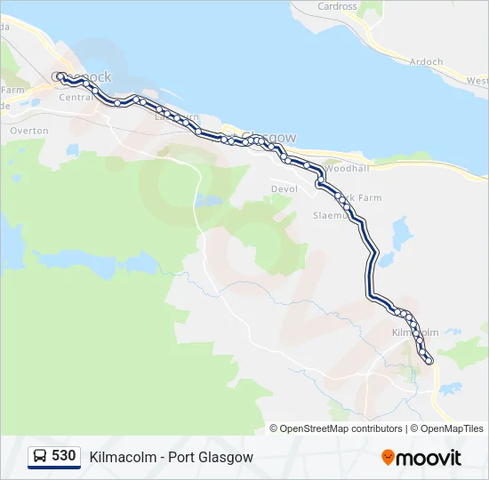 530 Bus Line Map