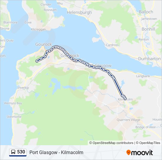 530 bus Line Map