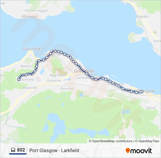 802 Route: Schedules, Stops & Maps - Port Glasgow (Updated)