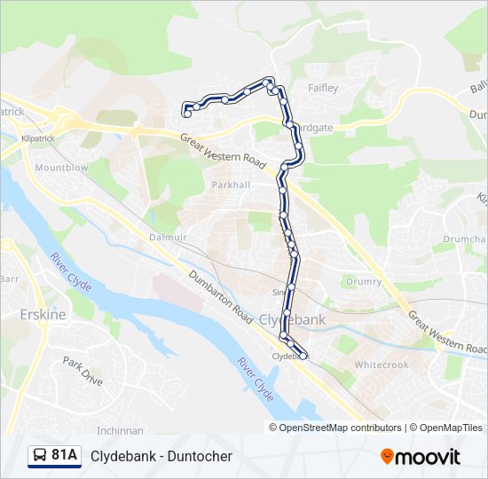 81A Bus Line Map