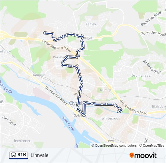 81B Bus Line Map