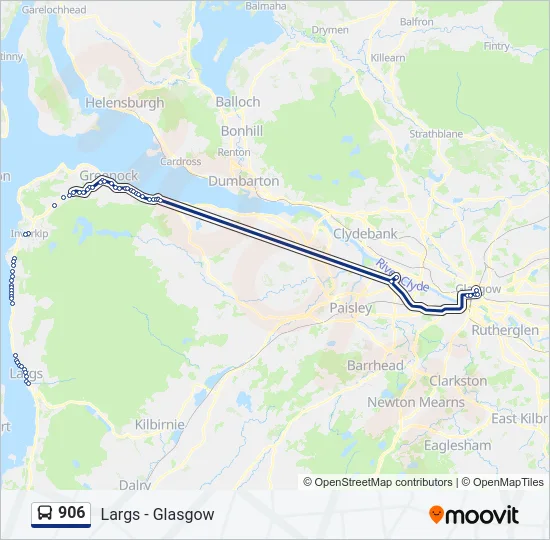 906 Bus Line Map