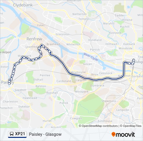 XP21 Bus Line Map