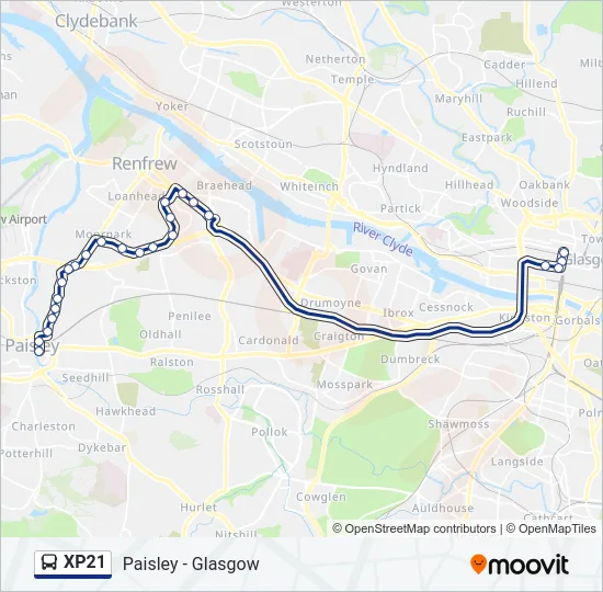 XP21 Bus Line Map