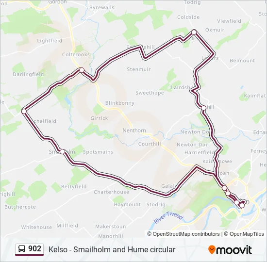 902 Bus Line Map
